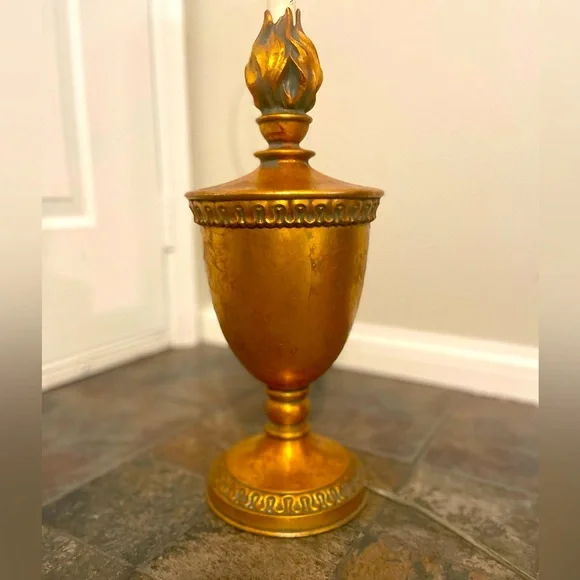 Antique Vintage Leviton Copper Art Deco 32” Table Lamp - Picture 2 of 7